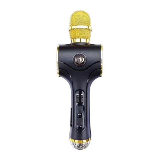 Mic karaoke bluetooth M10 có đèn led cực đẹp nghe hay