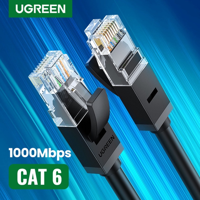 Cáp mạng Cat6 UTP đúc sẵn 0.5m Dây Tròn Ugreen Chính Hãng 20158 NW102