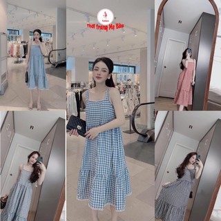Váy bầu hai dây màu hè (3 màu +hình thật) (shop Tatoco)