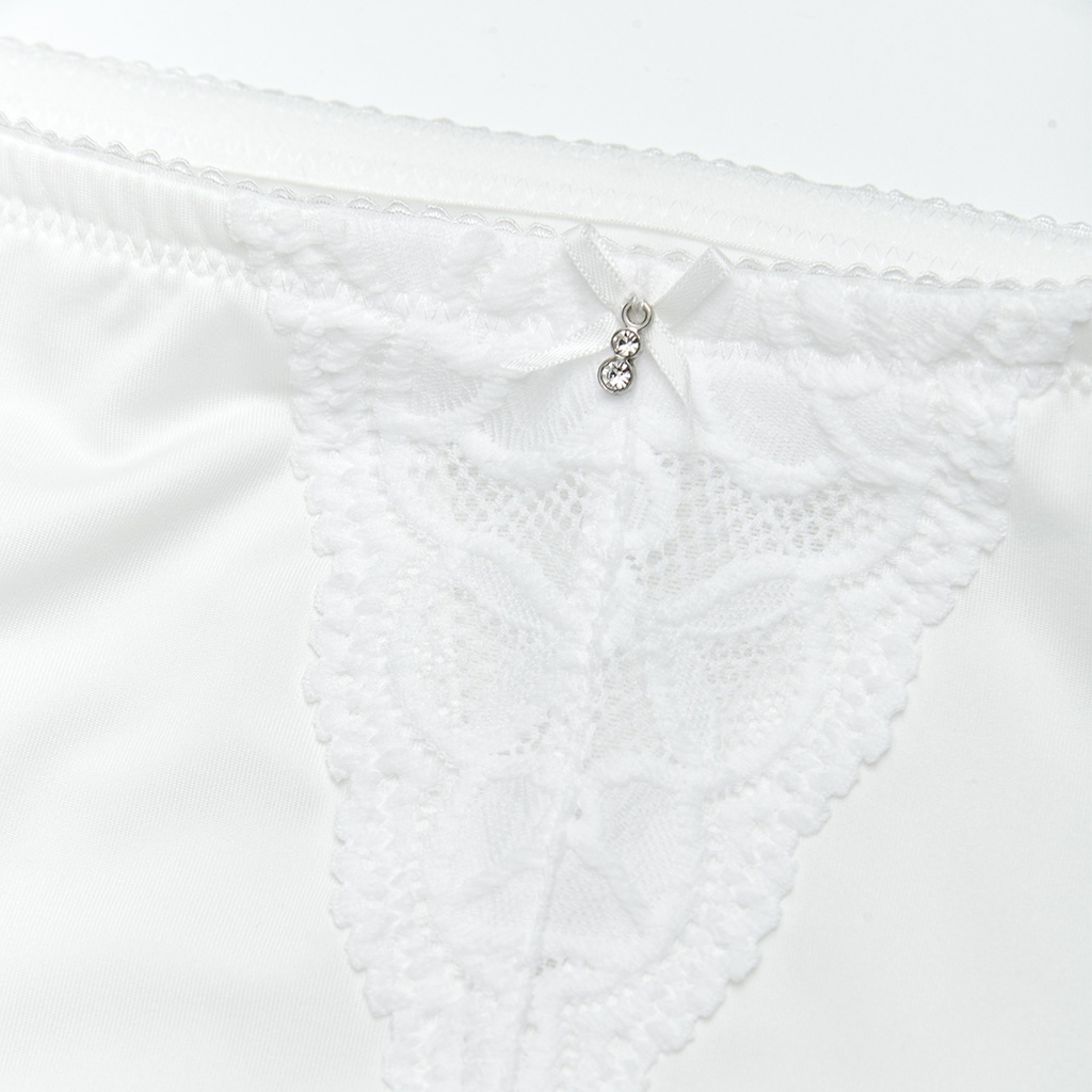 Quần lót nữ lưng cao phối ren iBasic PANW111