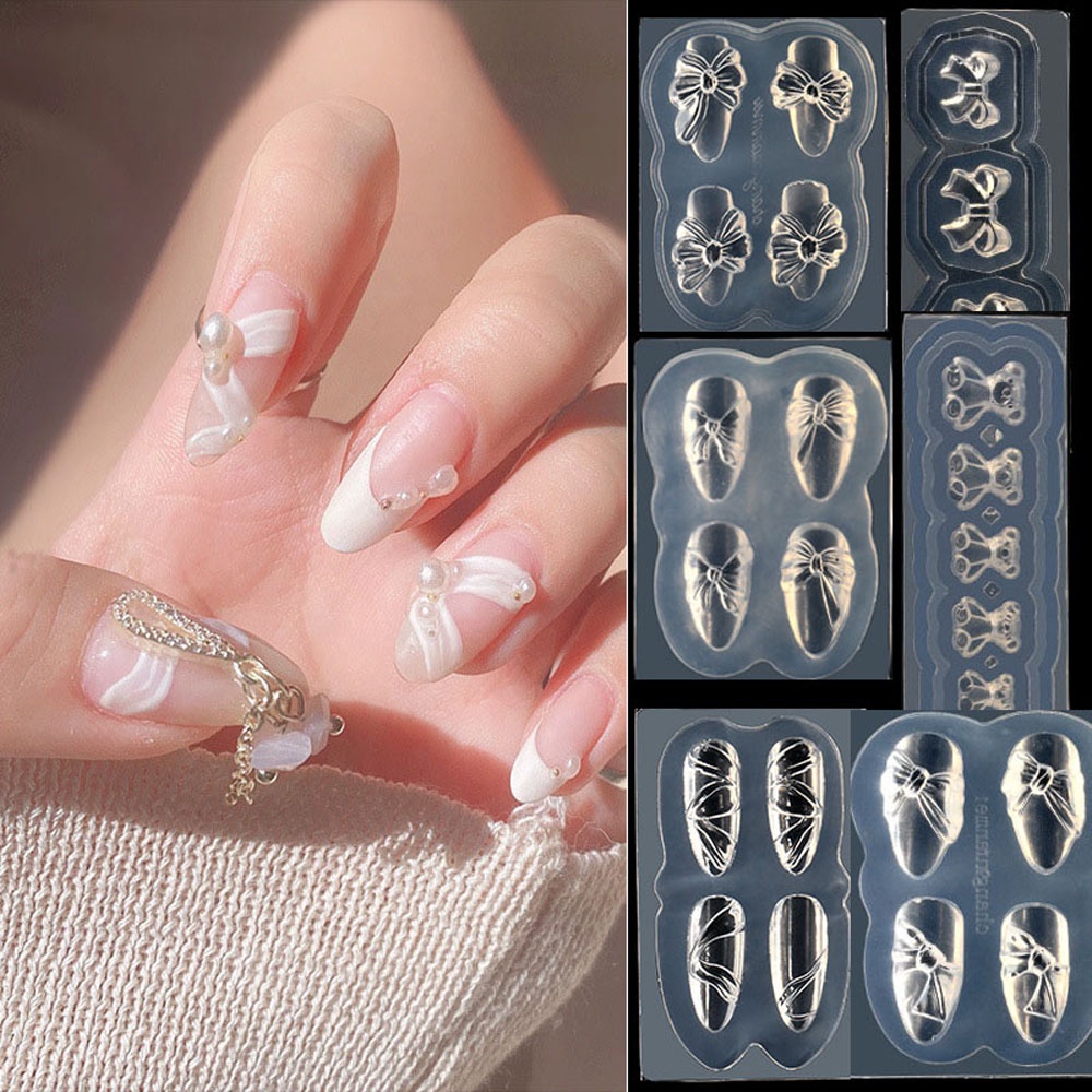 Khuôn silicon nail trang trí móng