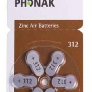 pin máy trợ thính phonak 312