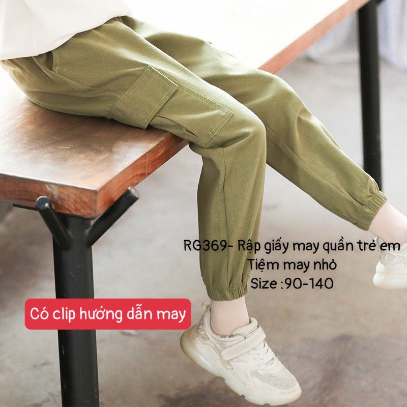 RG369_Rập giấy may quần dài trẻ em