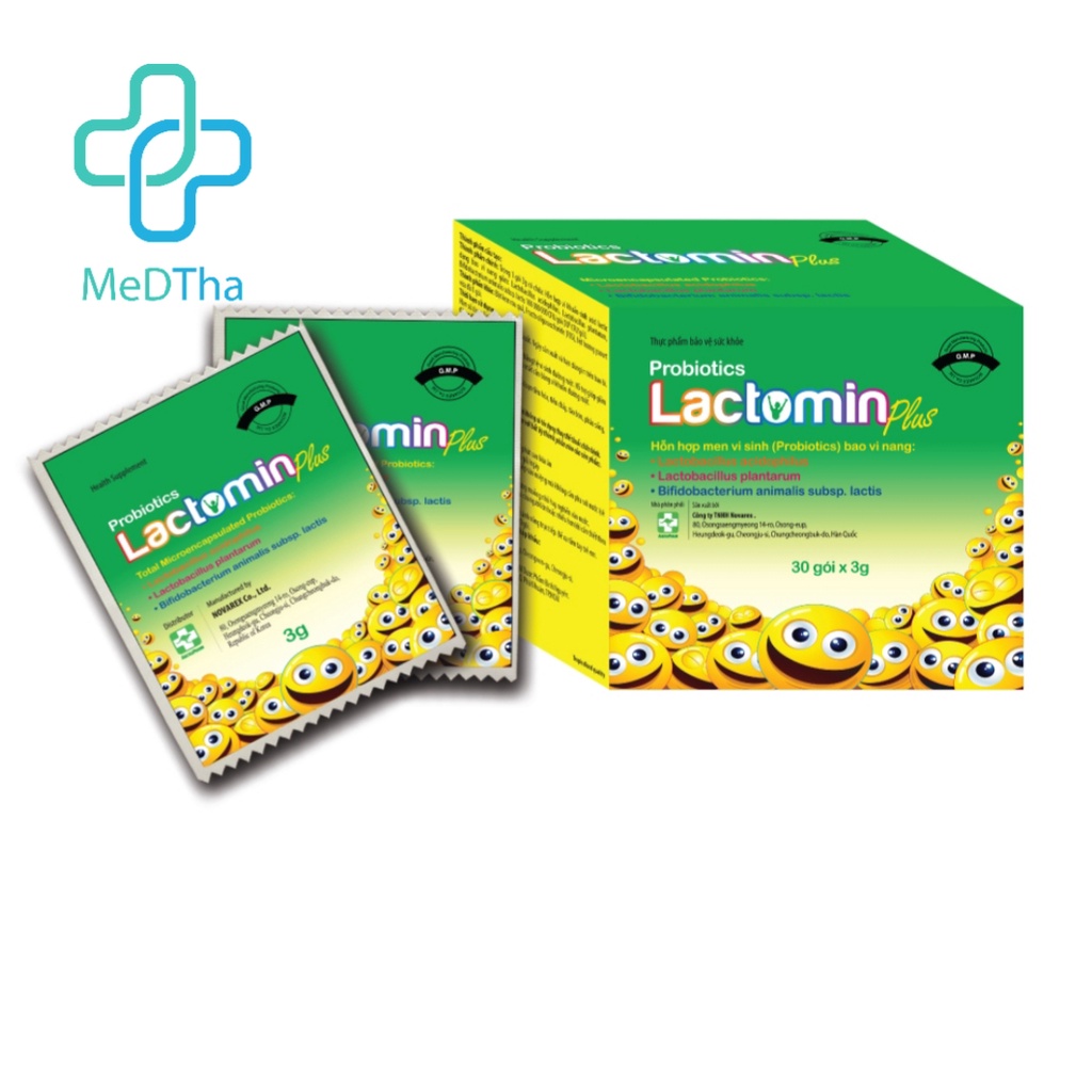 Men vi sinh Lactomin Plus - Kích thích tiêu hoá, tăng sức đề kháng, giúp bổ sung lợi khuẩn (Hộp 30 Gói) [Chính Hãng]