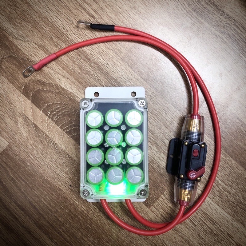 Siêu tụ điện 12V xả 80A SECKAM hỗ trợ khởi động + âm thanh Ô tô