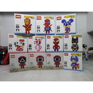 Lắp ráp Squidgame✔Hello kitty✔batman, spider man hãng LINKGO