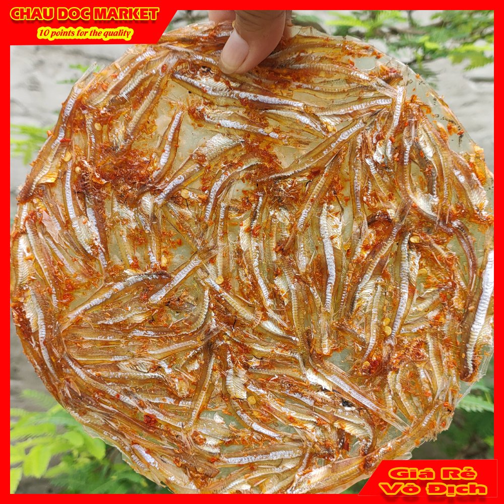 Bánh Tráng Cá Cơm Châu Đốc Ướp Gia Vị Vừa Ăn Dùng Chiên Hoặc Nướng Gói 500gr