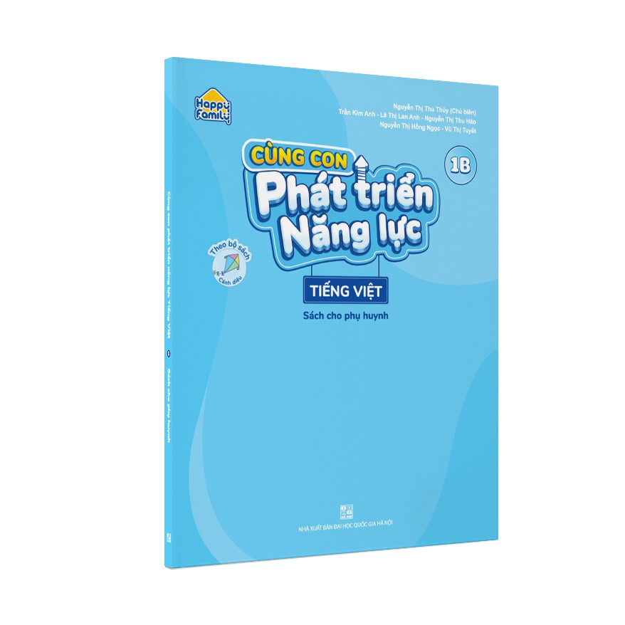 Sách - Combo 4 cuốn Happy family Cùng con phát triển năng lực Tiếng Việt lớp 1 tập 1