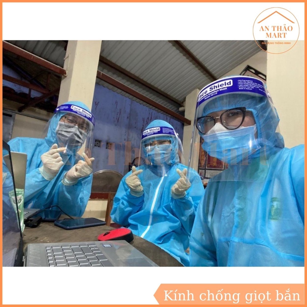 Kính Chống Giọt Bắn, Mặt Nạ Chắn Giọt Bắn Face Shield, Mặt Nạ Bảo Hộ Chống Bụi Chống Vi Khuẩn