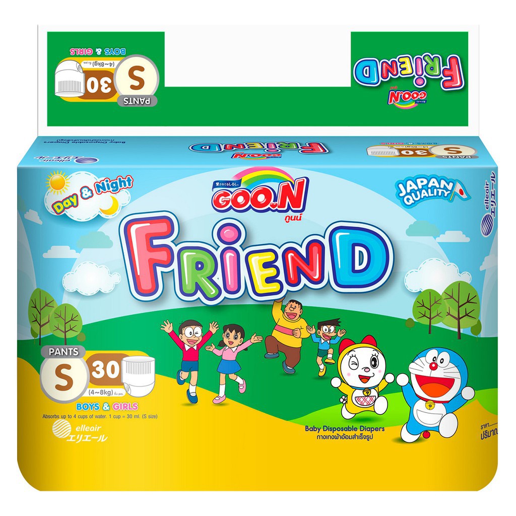 Tã quần Goon Friend M27/L23/XL20/XXL16