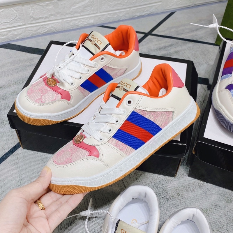 Giày thể thao guci kẻ chéo hoạ tiết fullbox