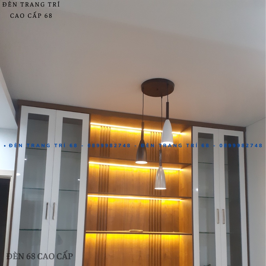 Đèn thả bộ 3 trang trí không gian phòng khách ,bàn ăn,deco hiện đại