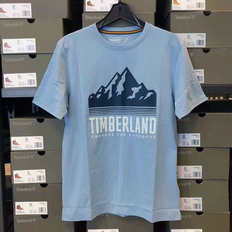 Áo Thun Tay Ngắn Cổ Tròn In Họa Tiết TIMBERLAND Timbo Thời Trang Mùa Hè Cho Nam