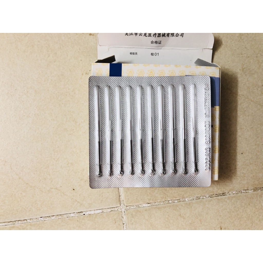 Kim đốt nốt ruồi, đốt ổ hôi nách, mụn thịt 1 vỉ 10 kim
