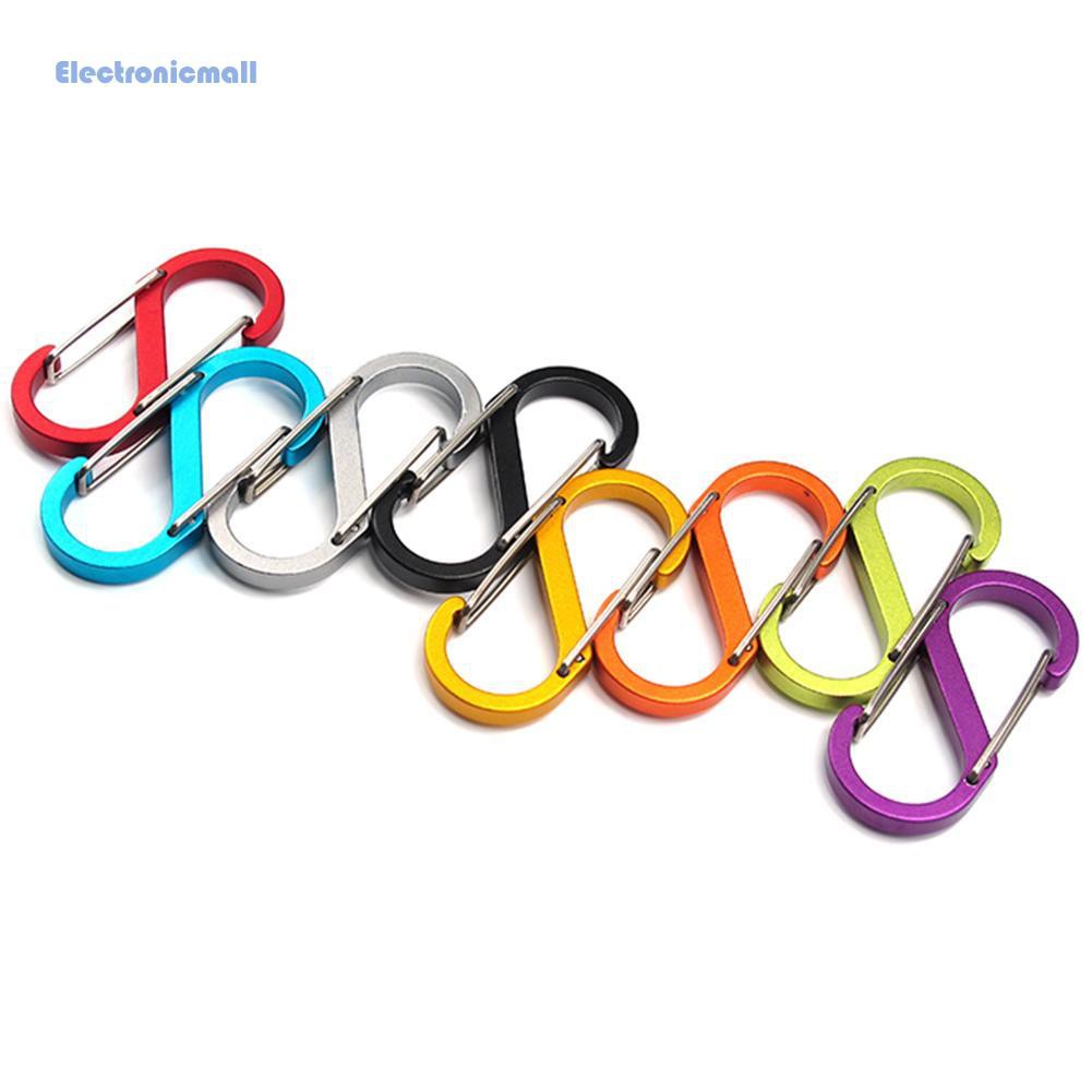 Móc khóa Carabiner 8 cạnh bằng hợp kim nhôm