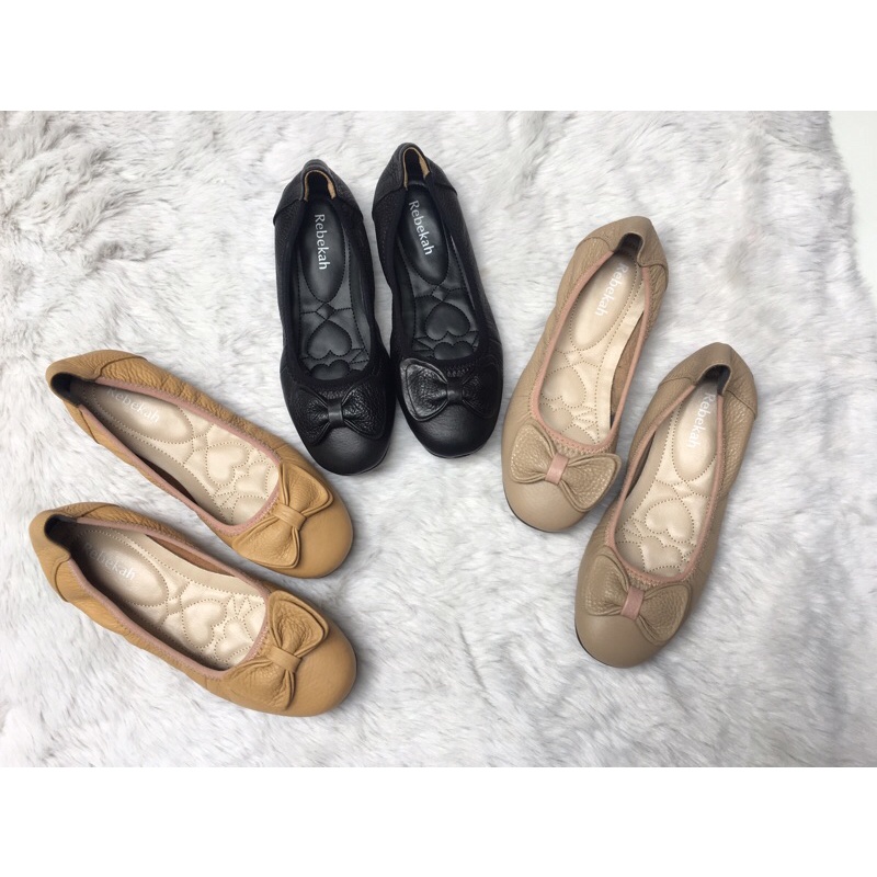 Giày búp bê da thật,mềm mại êm chân R86