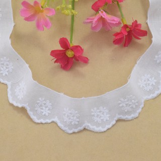3cm Rộng 100% cotton Ren Cạnh Thêu Ren diy trims mini Đầm Ren Ruy Băng Quần Áo Phụ Kiện 3172