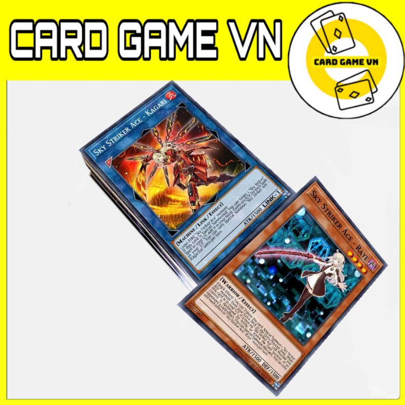 [BÀI IN] Bài YuGiOh - Bộ 54 lá bài Sky Striker - Sky Striker Deck - Card Game VN