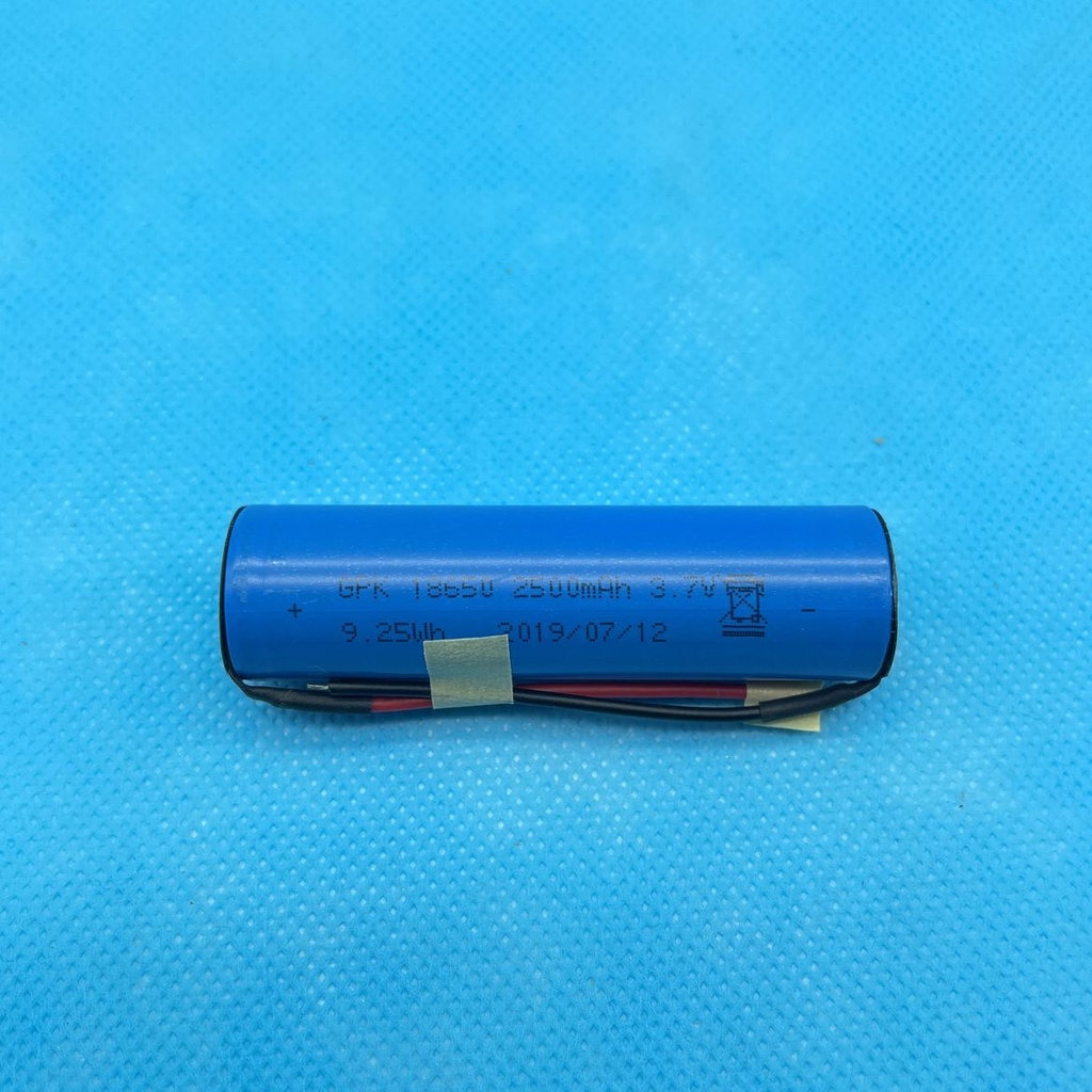 Pin 18650 2500mah đã hàn sẵn dây 2 đầu