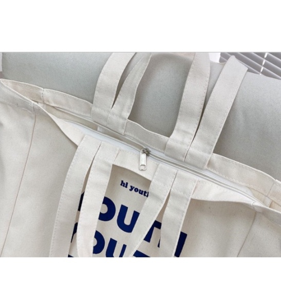Túi xách Túi tote Vải canvas mềm Đẹp đi học đi chơi Cực Hot có khóa miệng, thời trang hàn Quốc hời trang hazin