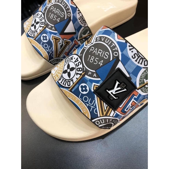 Dép lê quai ngang LV họa tiết fullbox size 38-43