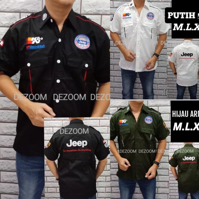 Áo Sơ Mi Thêu Hình Xe jeep