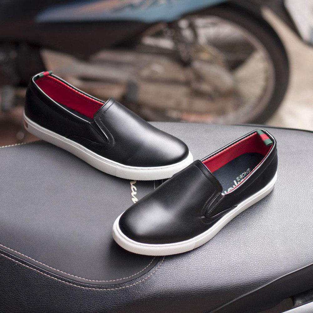 Giày Slip On Nam Aroti Đế Khâu Chắc Chắn Phong Cách Đơn Giản Màu Đen - M498-DEN(T)-DEN | BigBuy360 - bigbuy360.vn