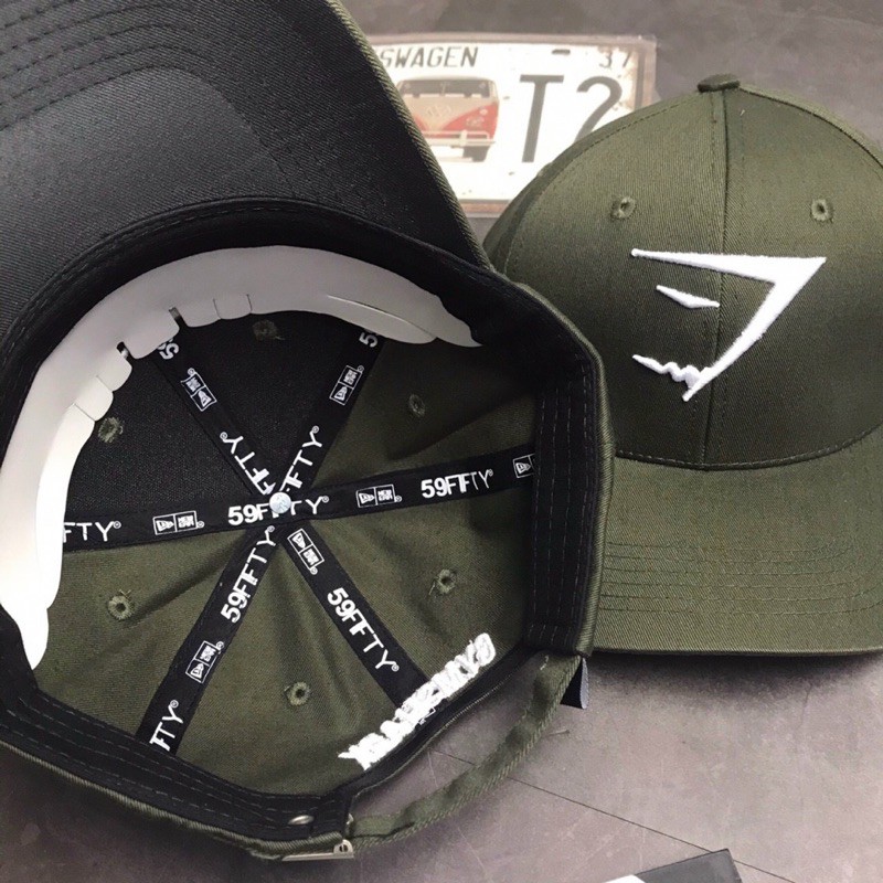 MŨ NÓN GYM SHARK NAM THỜI TRANG SIÊU CHUẨN ĐẸP LOGO THÊU HÀNG MŨ CAO CẤP