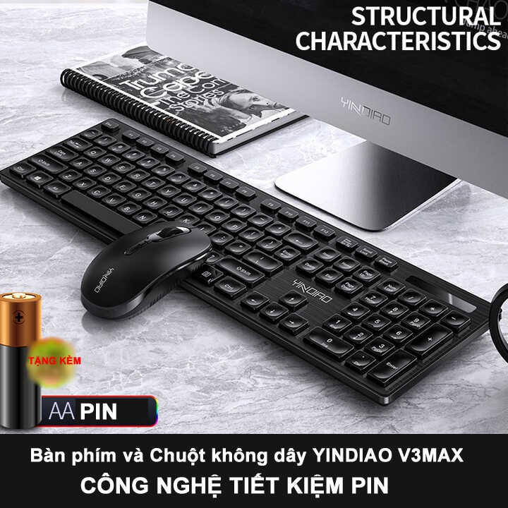 Bàn phím và Chuột không dây YINDIAO V3MAX