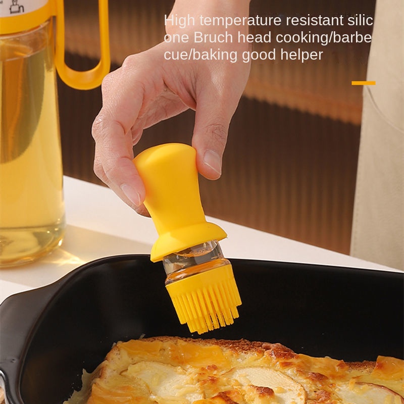 Bình Đựng Dầu Ăn Đa Năng Có Chổi Quét Tiện Dụng Cho Nhà Bếp