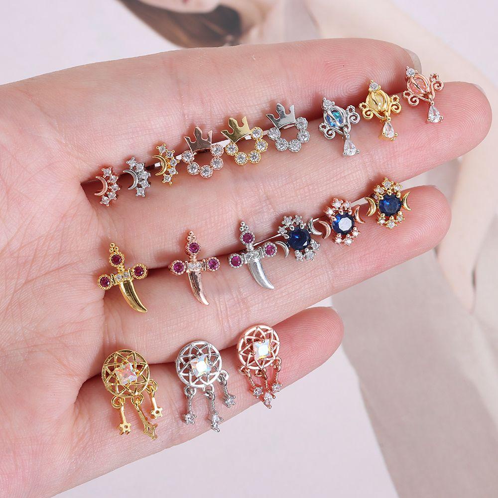 LAY 1 Khuyên Tai Tròn Bằng Thép Không Gỉ Thời Trang