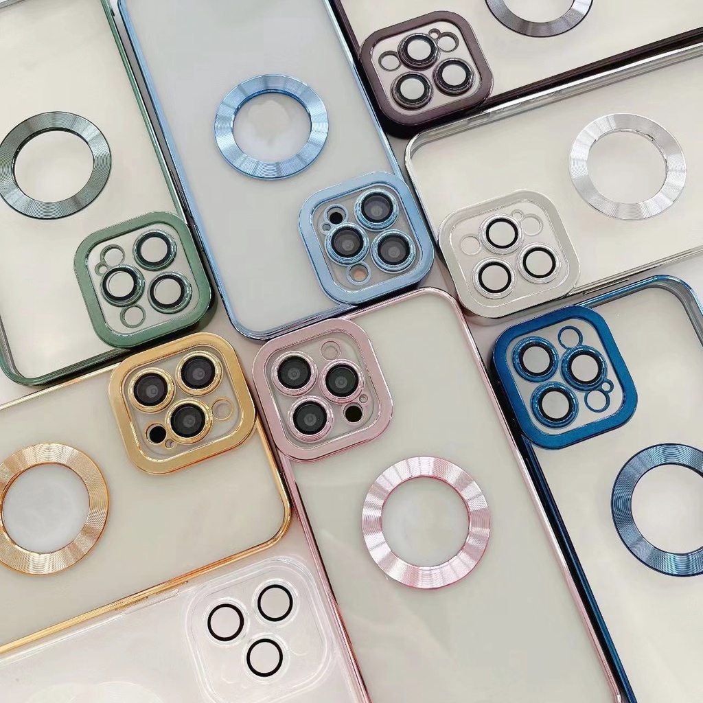 Ốp Điện Thoại Mềm Trong Suốt Chống Sốc In Logo Cho iPhone 11 12 13 Pro Max mini XR XS Max 8 7 plus