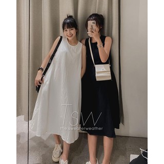 Váy maxi sát nách, đầm maxi đũi xòe basic - V29FG
