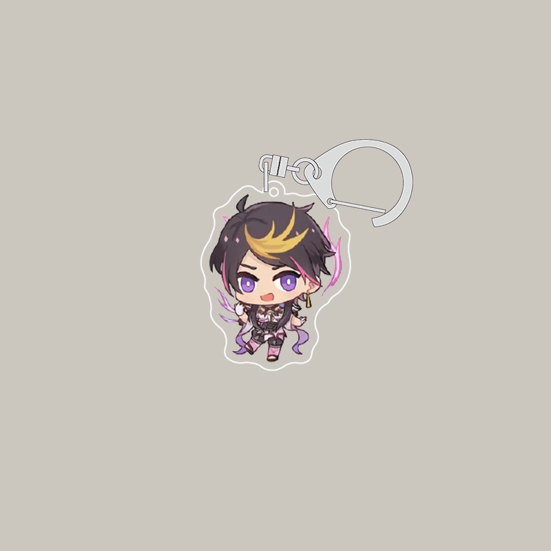 Móc Khóa Nhựa Acrylic Hình Anime NIJISANJI Vox Mysta Ike Lca Shu