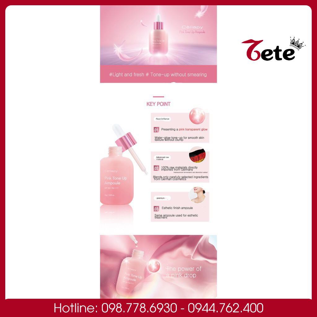 Dưỡng trắng hồng, Serum Cellapy Pink Tone Up Ampoule SPF50+ PA++++ | BigBuy360 - bigbuy360.vn