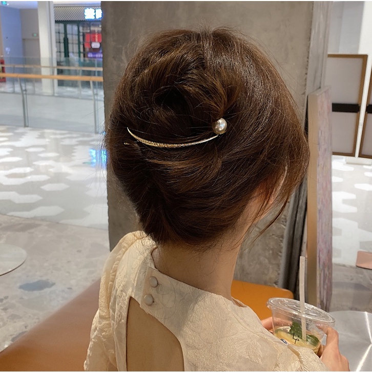 Kẹp Tóc Hình Chú Ếch Đính Ngọc Trai Phong Cách Hàn Quốc Cá Tính
