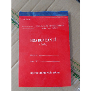 quyển hóa đơn, phiếu thu chi 2 liên a5 100 tờ