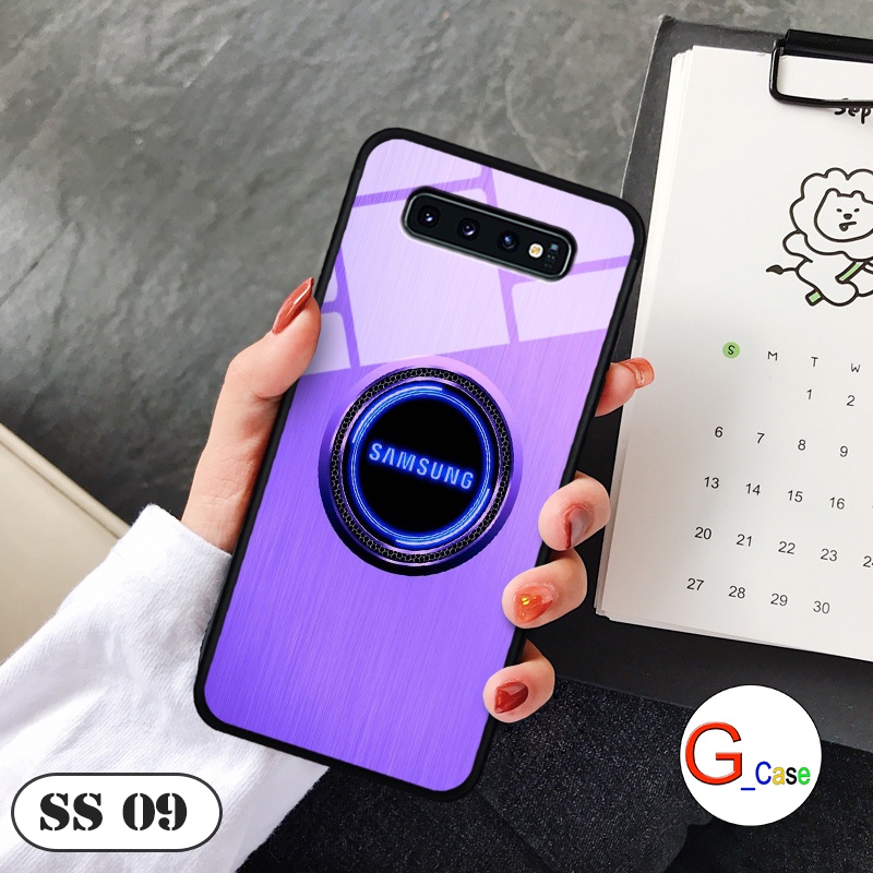 Ốp lưng Samsung Galaxy S10 Plus  - in hình 3D Logo điện thoại