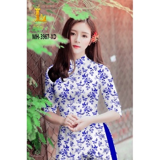 Vải áo dài hoa nhí