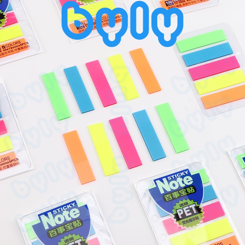 [Ship hỏa tốc] Sticky Note pet phân trang Baoke - 100 sheets TZ5006 - TZ5007 - ByLy Store