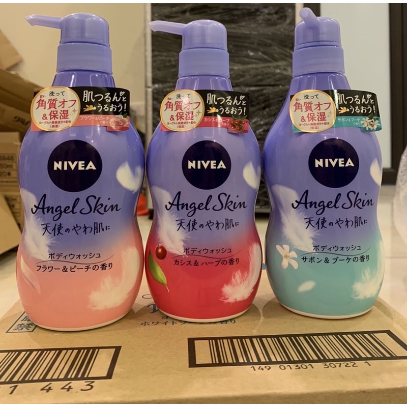 Sữa tắm Nivea Angel  skin nội đia Nhật dạng chai 480ml và túi 360ml