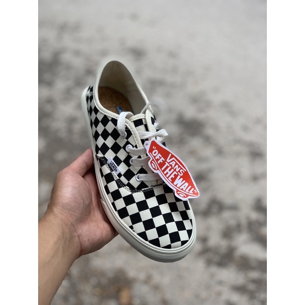 Giày thể thao Van caro dây buộc cao cấp