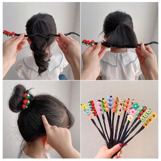 (sỉ=lẻ) THANH QUẤN TÓC, BÚI TÓC HÌNH HOA QUẢ SIÊU YÊU CHO BÉ