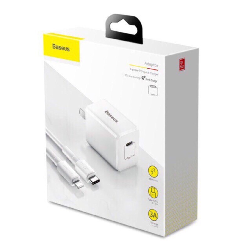 Bộ Sạc nhanh ip20w cho ip Baseus chính hãng