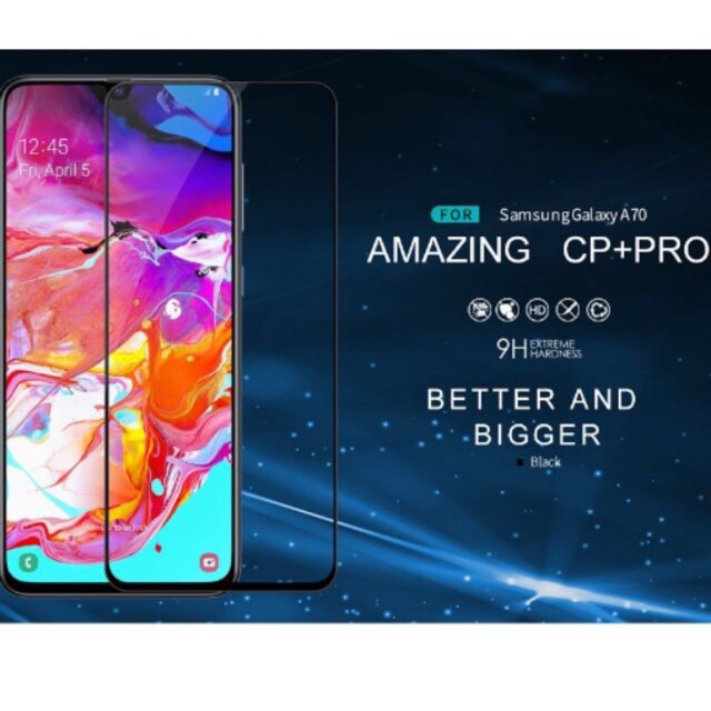 Kính cường lực Samsung A70 2019 hiệu Nillkin Amazing CP+ Pro Chính Hãng
