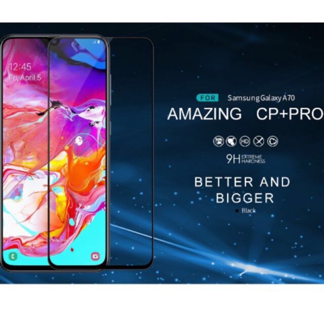 Kính cường lực Samsung A70 2019 hiệu Nillkin Amazing CP+ Pro Chính Hãng