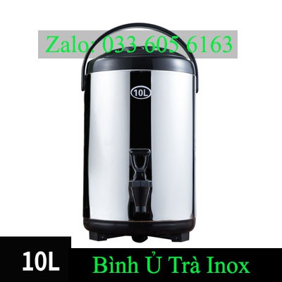 Bình Ủ Trà Sữa Inox 3 lớp giữ nhiệt 6L - 8L - 10L - 12L chất lượng cao bền đẹp