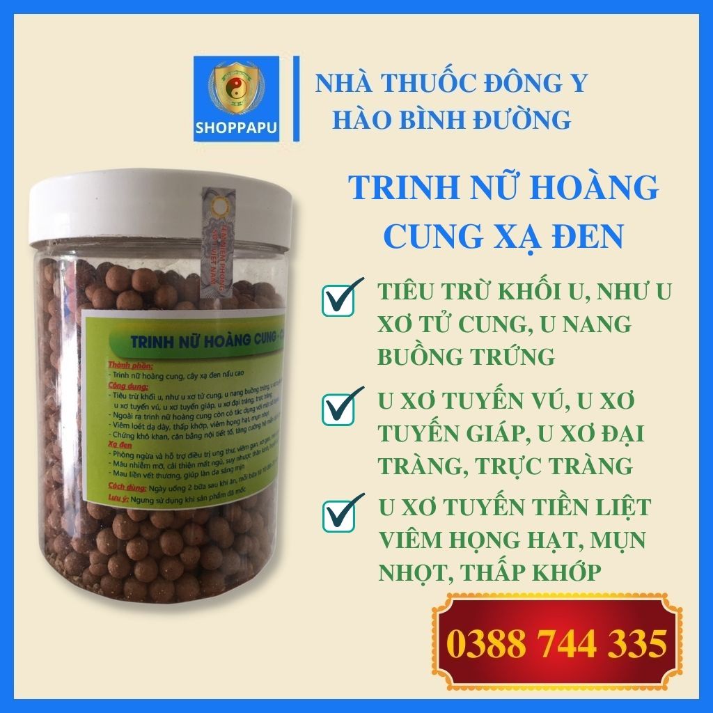 ✅ Viên Trinh Nữ Hoàng Cung Cao Xạ Đen Giúp Tiêu Trừ Khối U, U Xơ Tử Cung, U Nang Buồng Trứng, Tuyến Giáp
