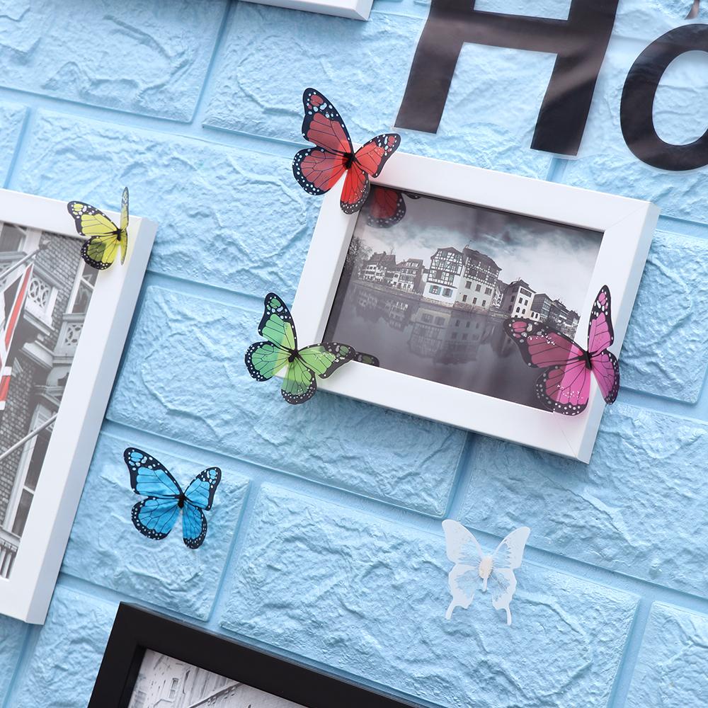 GOGOUP Set 18 Sticker Dán Tường Hình Bướm 3D Trang Trí Giáng Sinh