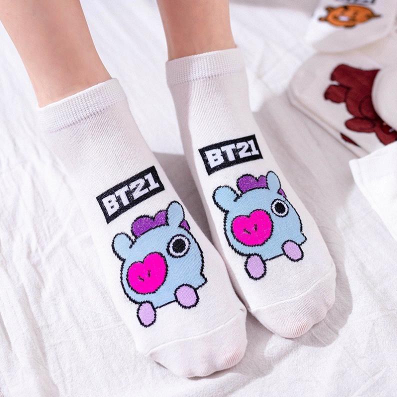 Tất Tất Ngắn Bts - We’re Bare Bear - Noname Tất Tất Hoạt Hình Phong Cách Nhật Hàn Ulzzang Dễ Thương Trendy Hottrend Cute